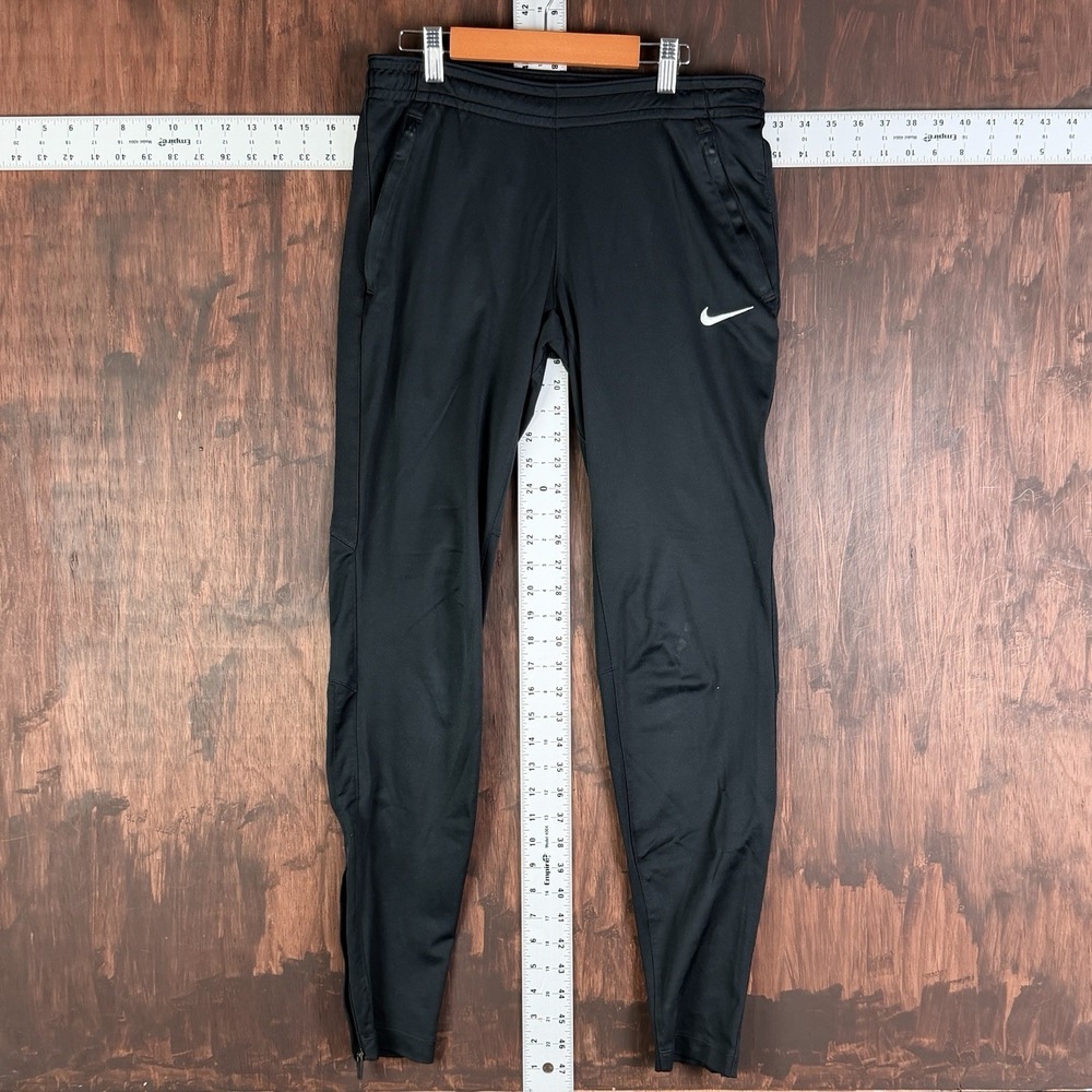 Nike Dri-Fit‎ Soccer Jogger Ankle Zip Pants Size XS 707349-010 Black Womens XS